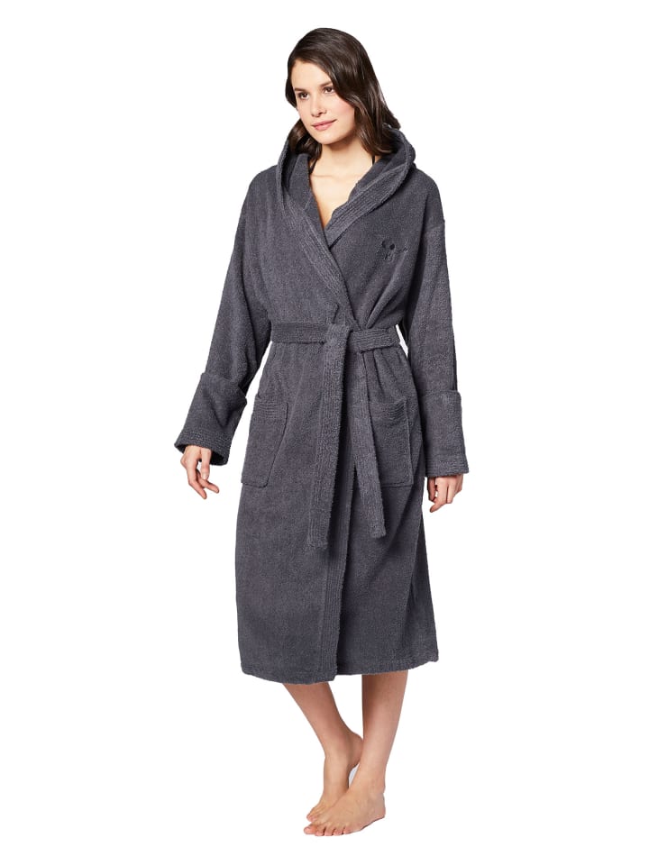 Chiemsee Bademantel Bathrobe Unisex in grau günstig kaufen