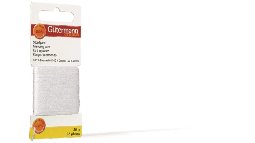 Gütermann Stopfgarn 20m 20 m 795976-1001 - schwarz