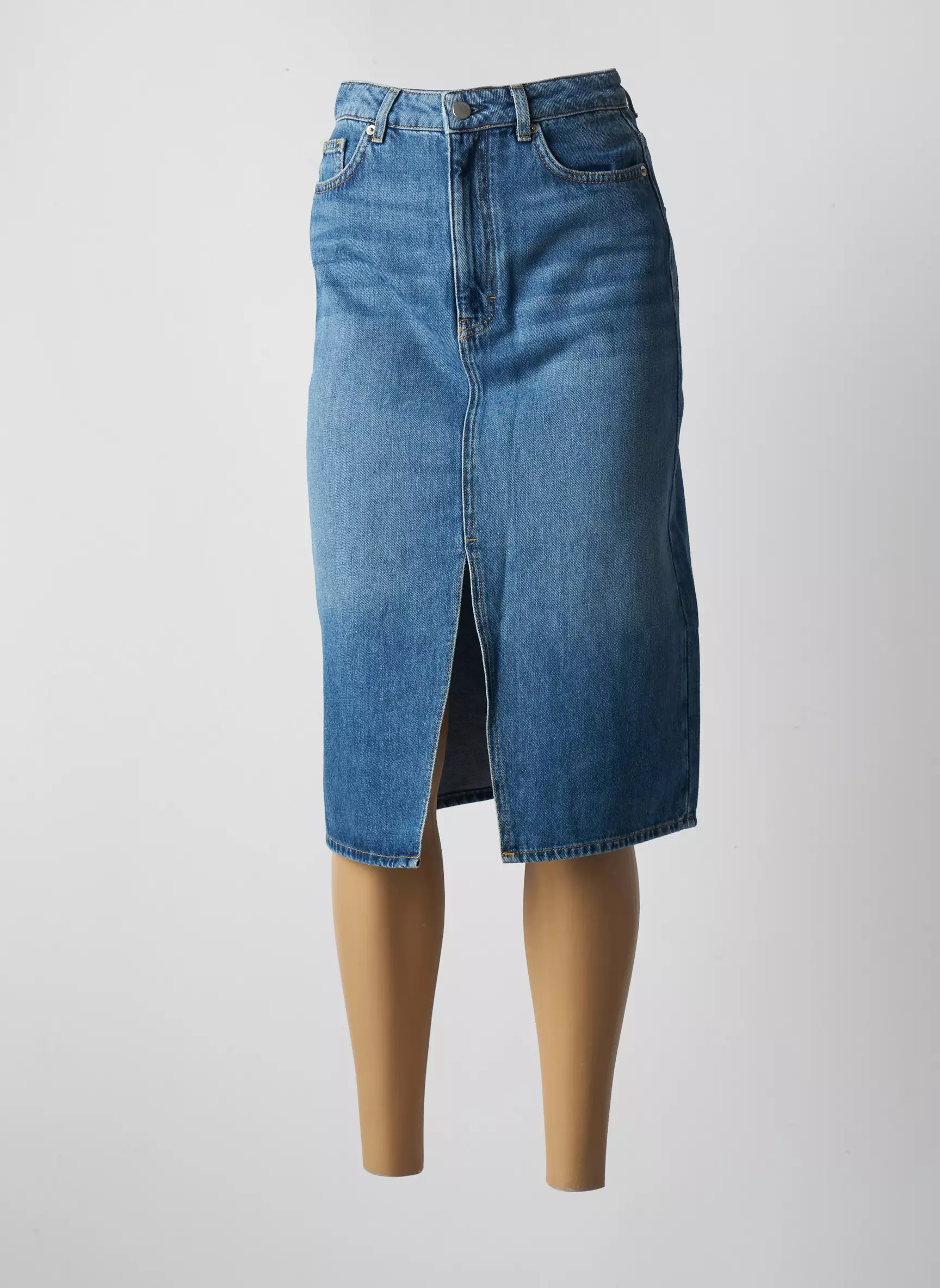 Ba Sh Jupes Mi Longues Femme couleur bleu