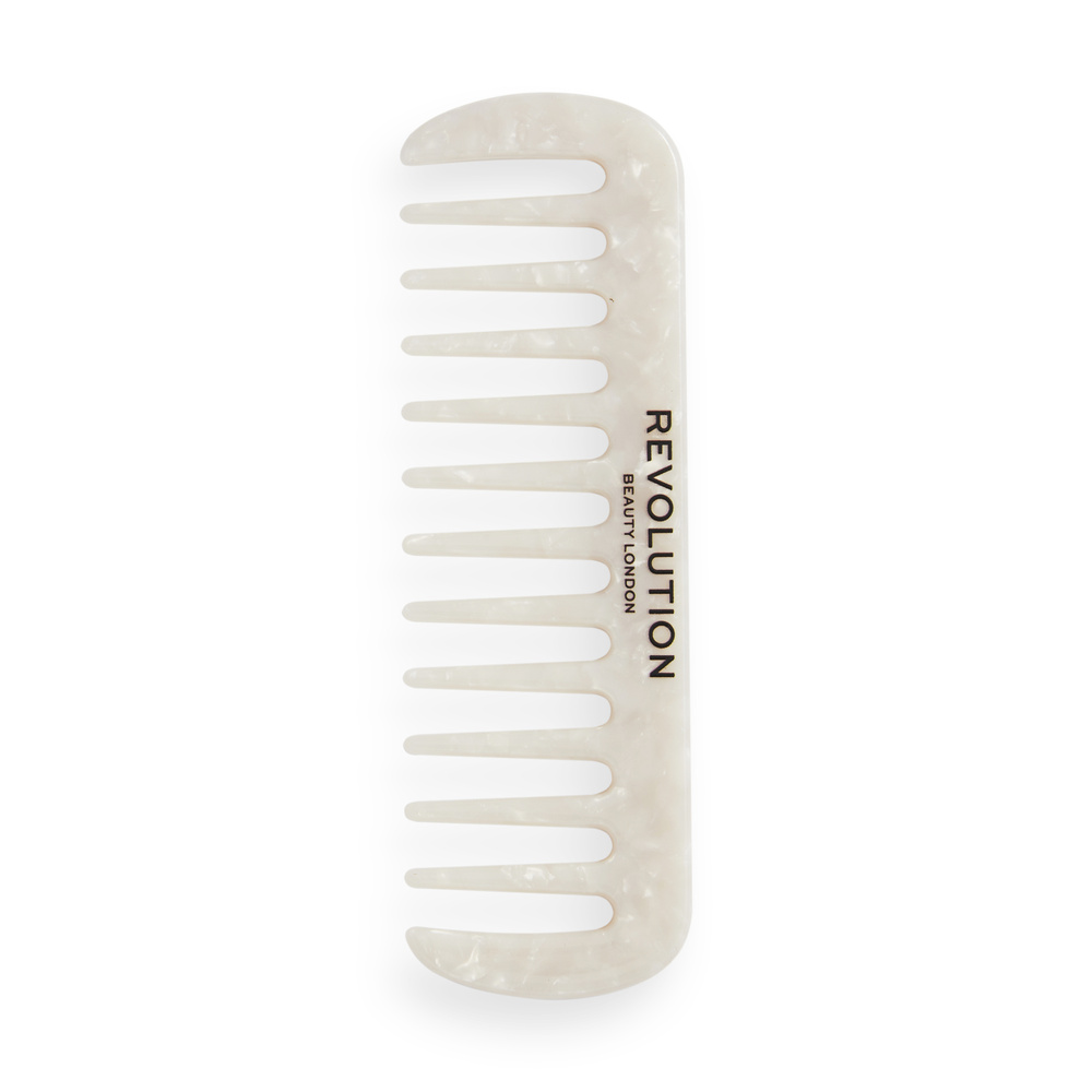 revolution hair Revolution Haircare Natural Curl Wide Tooth Comb White Peigne
