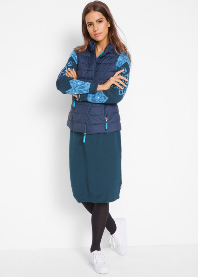 Strickkleid mit Norwegermuster