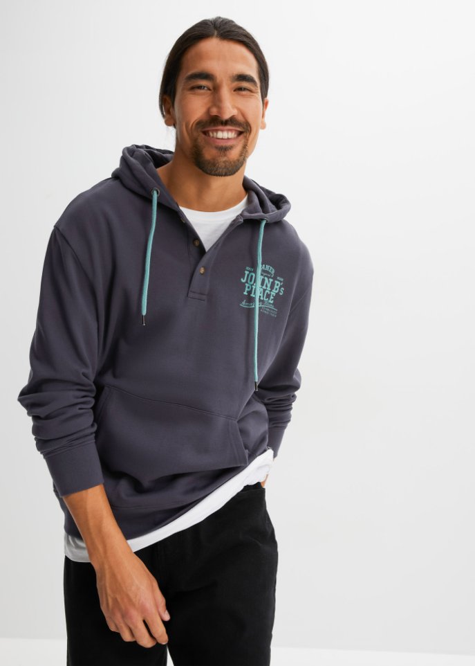 Kapuzensweatshirt mit recyceltem Polyester
