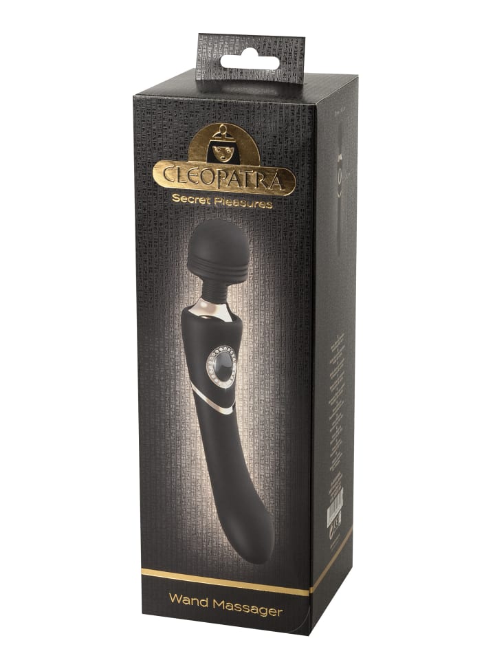 Cleopatra Massagestab Wand Massager in schwarz günstig kaufen 24 cm