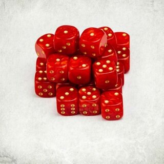 Pearl Battle Dice 25x Chaotic Gore 12mm