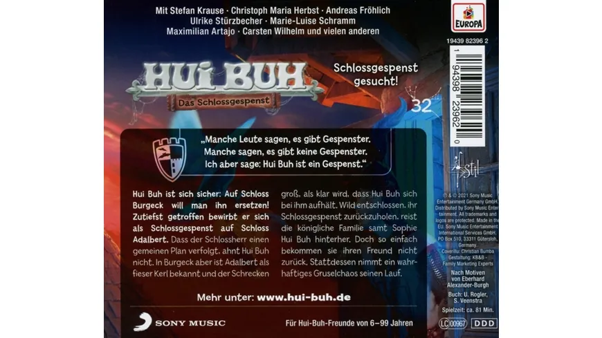 032/Schlossgespenst gesucht!