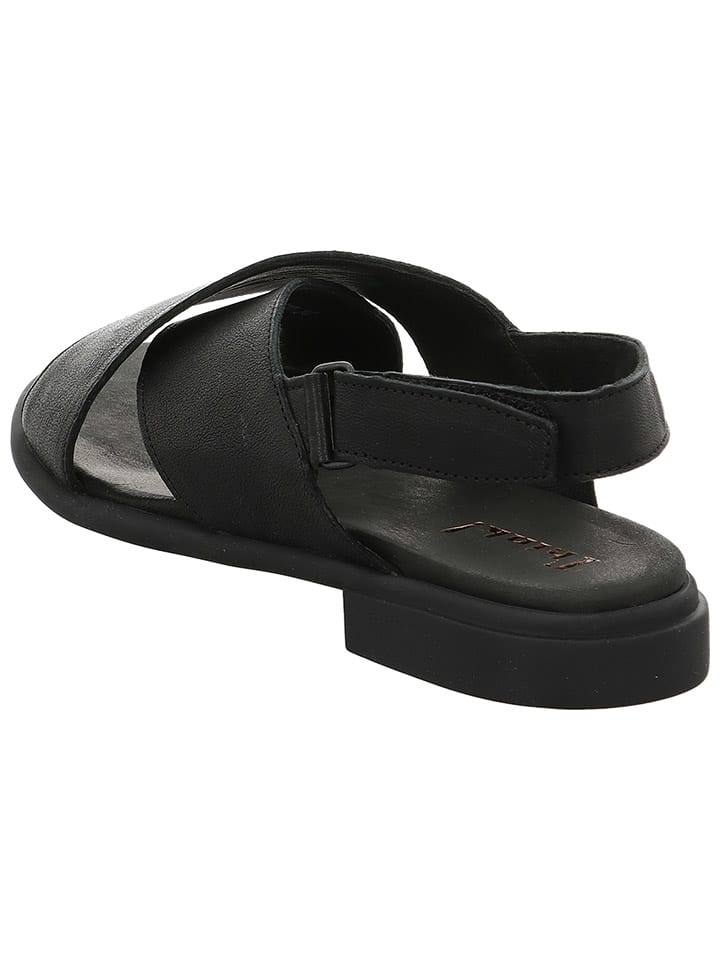 Think! Leder-Sandalen in Schwarz günstig kaufen