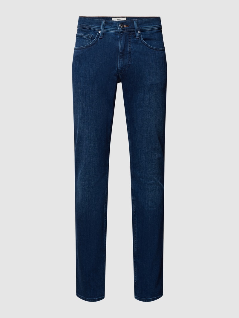 Slim Fit Jeans mit Kontrastnähten Modell 'Chris' in jeans