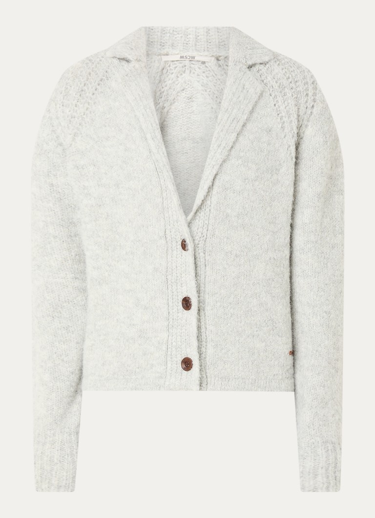 Jemně pletený kardigan Moscow Happiness ze směsi vlny