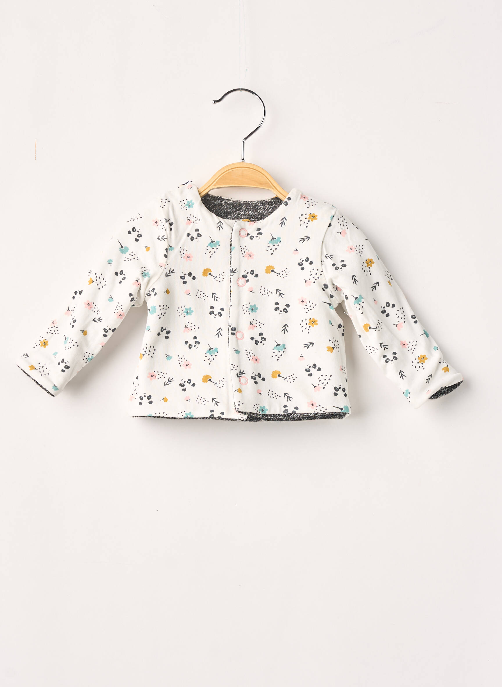 3 Pommes Cardigans Fille couleur gris