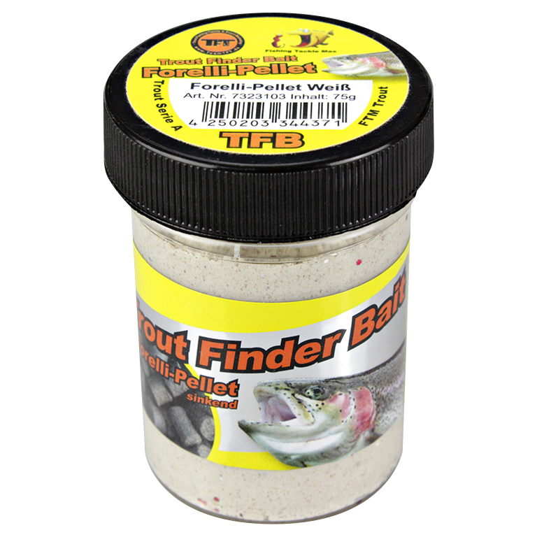 FTM Forellenteig Trout Finder sinkend (Forelli-Pellet, Weiß)