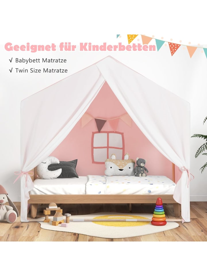 COSTWAY Spielhaus in Rosa günstig kaufen 91 cm