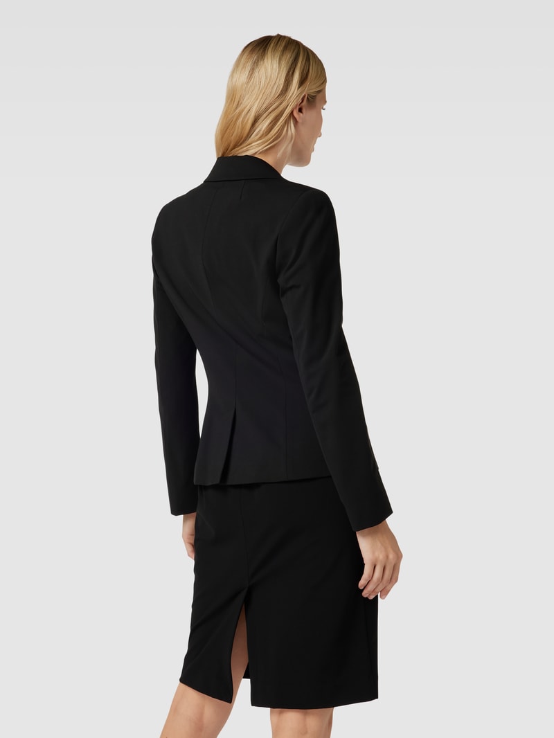 Blazer mit Knopfverschluss in schwarz