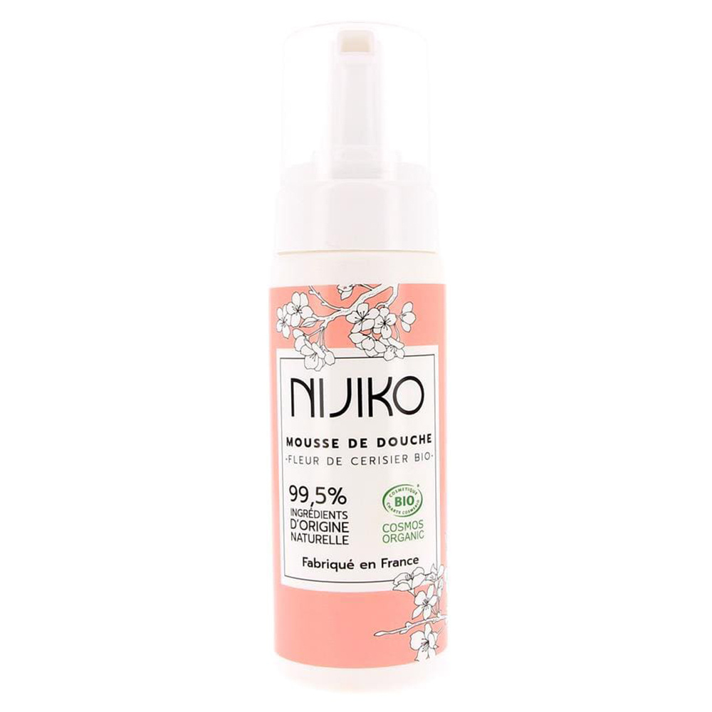 nijiko Mousse de Douche Bio à la Fleur de Cerisier Gel douche