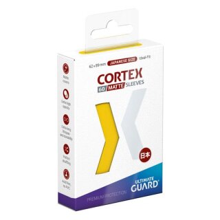 Ultimate Guard - Cortex Sleeves: Japanische Größe - Matte Yellow (60)