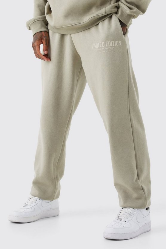 Oversize Jogginghose mit Limited Edition Text Print