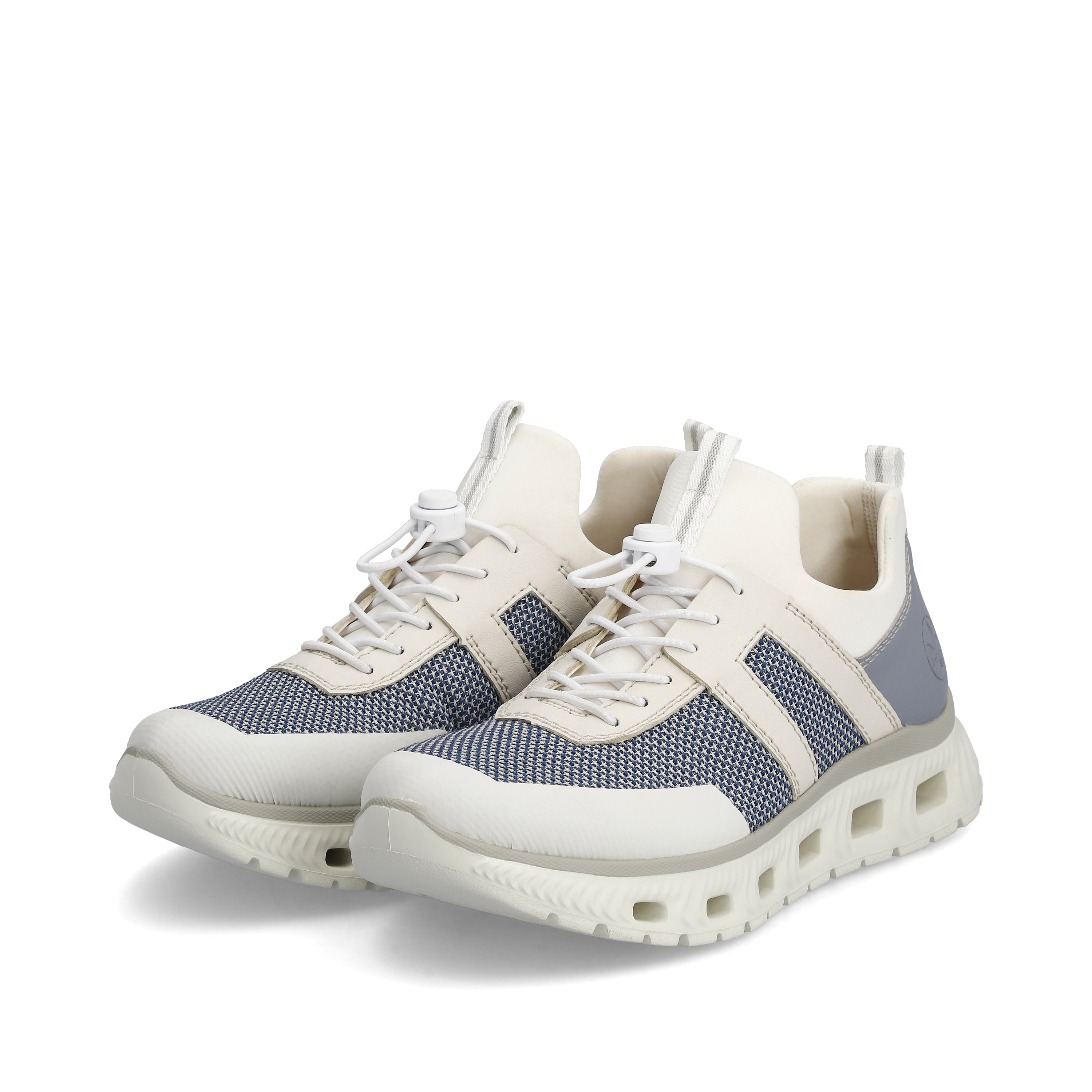 Rieker Damen Slipper schwanenweiss