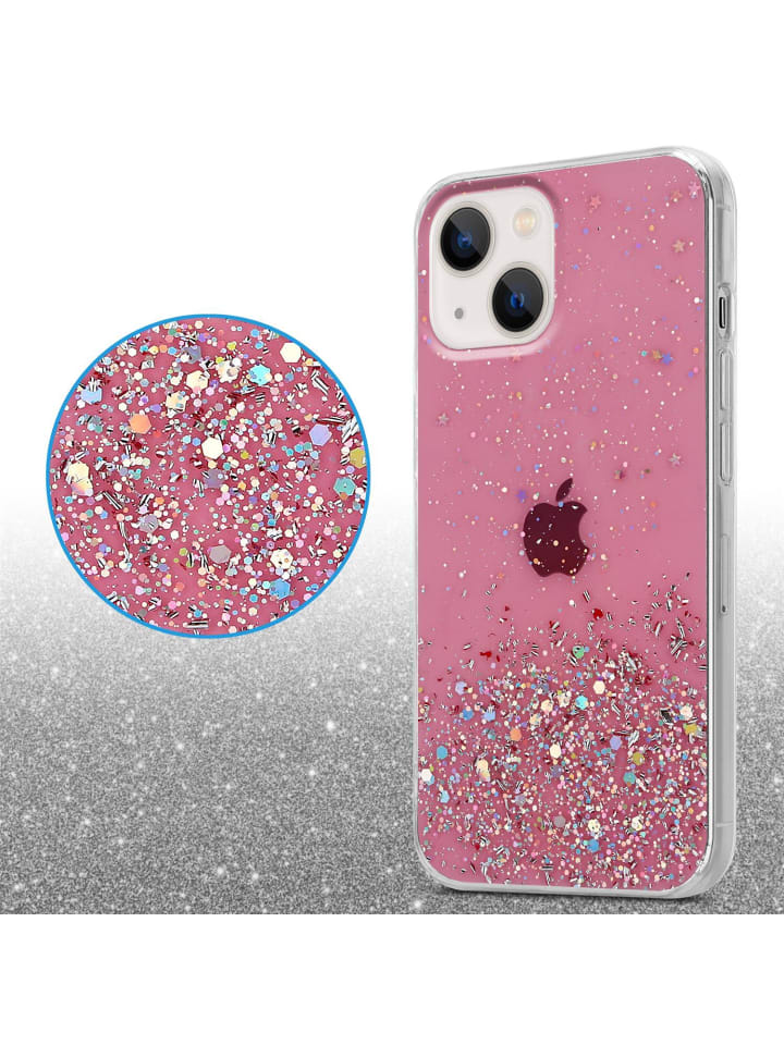 cadorabo Hülle für Apple iPhone 13 Glitter in Rosa mit Glitter günstig kaufen onesize