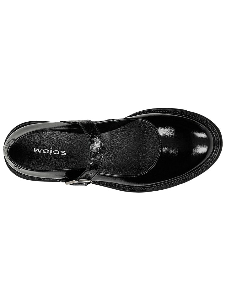 Wojas Leder-Spangenballerinas in Schwarz günstig kaufen