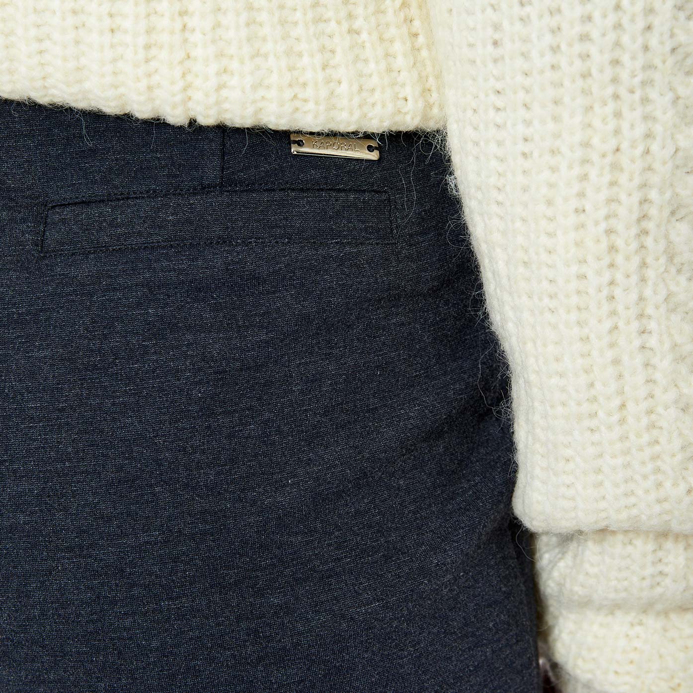 ADEPT  Pantalon bleu chiné Femme