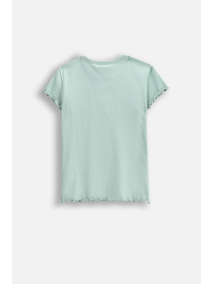 Coccodrillo Geripptes T-Shirt mit kurzen Ärmeln in grün günstig kaufen