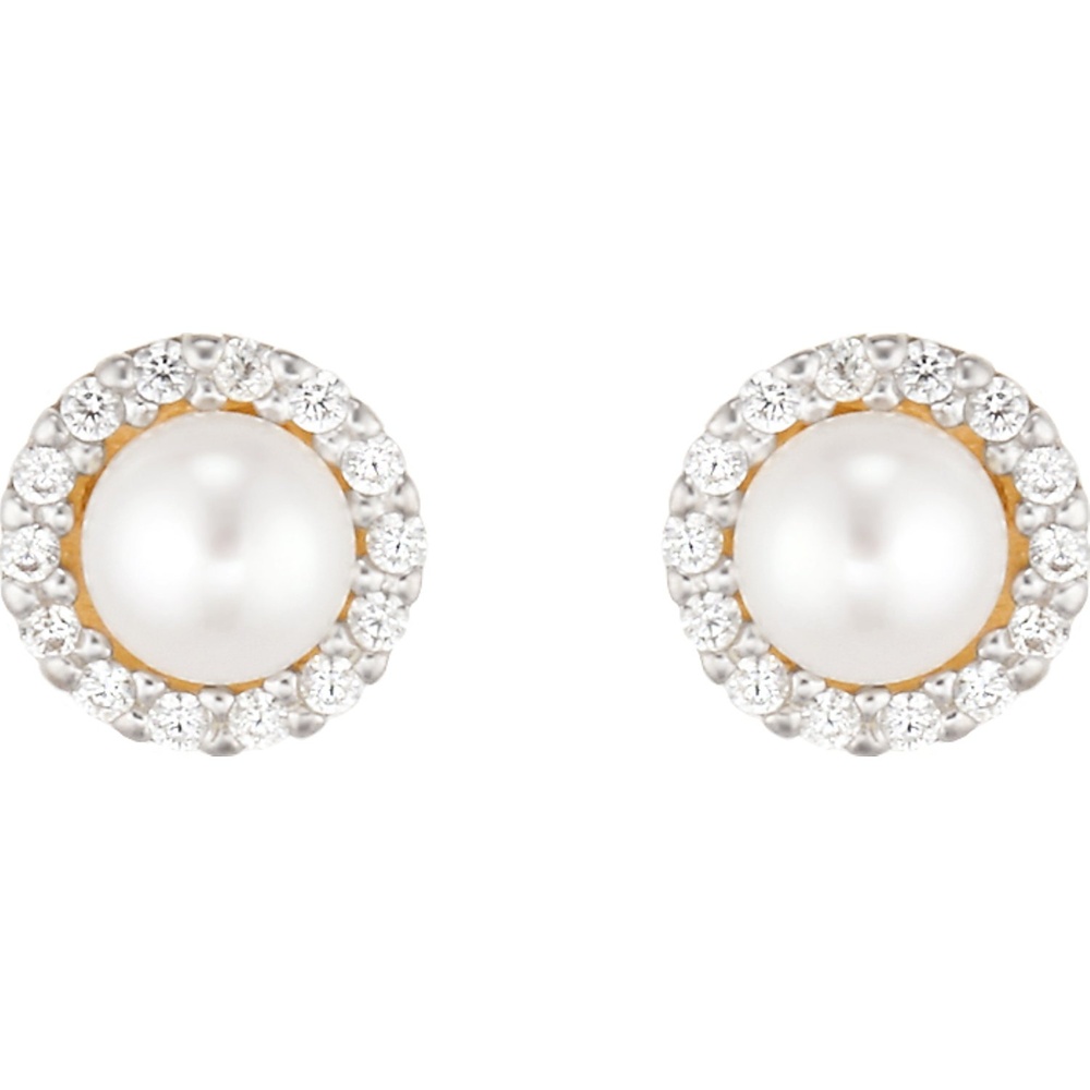 Valeria Boucles d'oreilles à fermoir à poussette 375 Or jaune Boucles d'oreilles