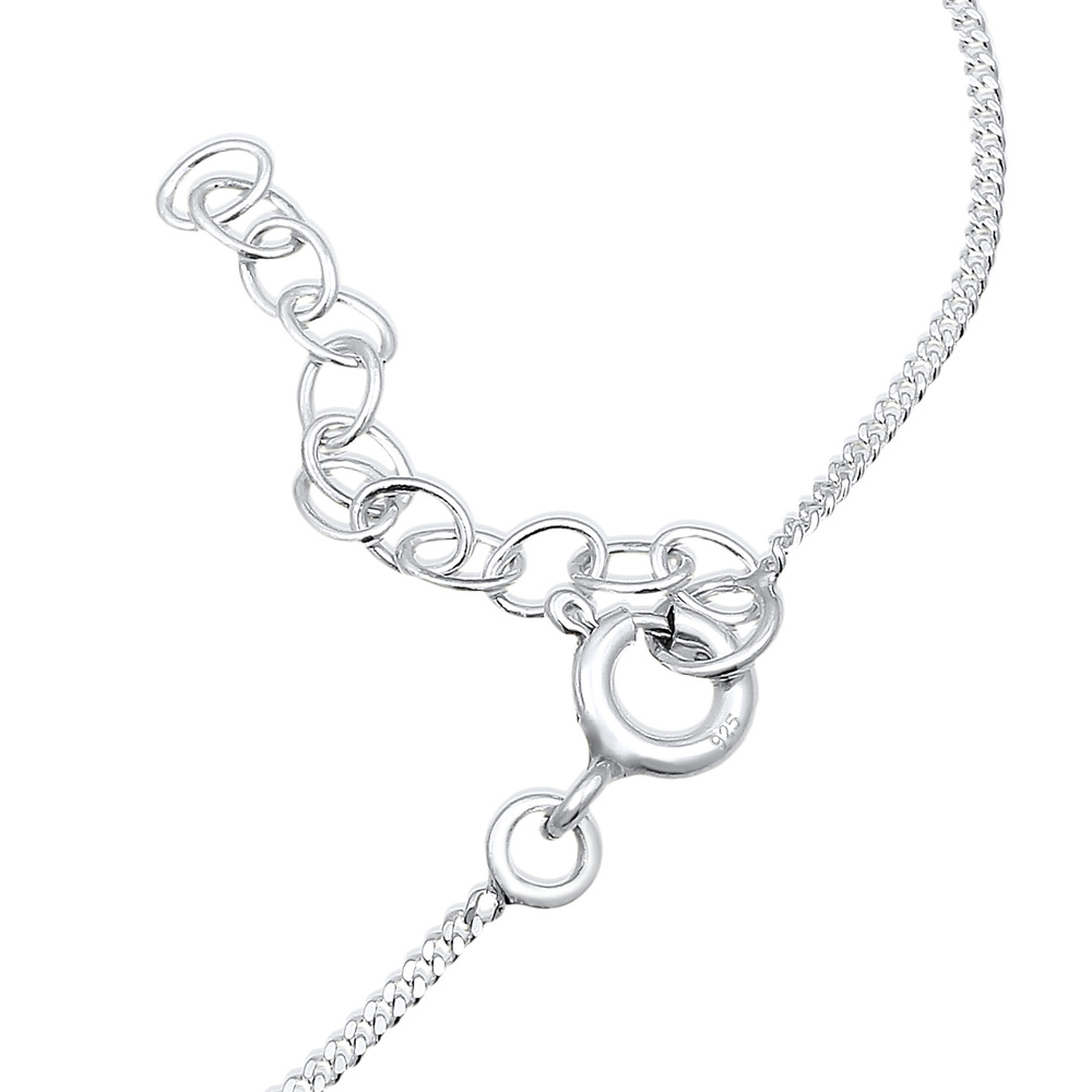 Elli Elli Bracelet Pendentifs Rose Amour Bracelet Femme - (925/1000) Argent Bracelet