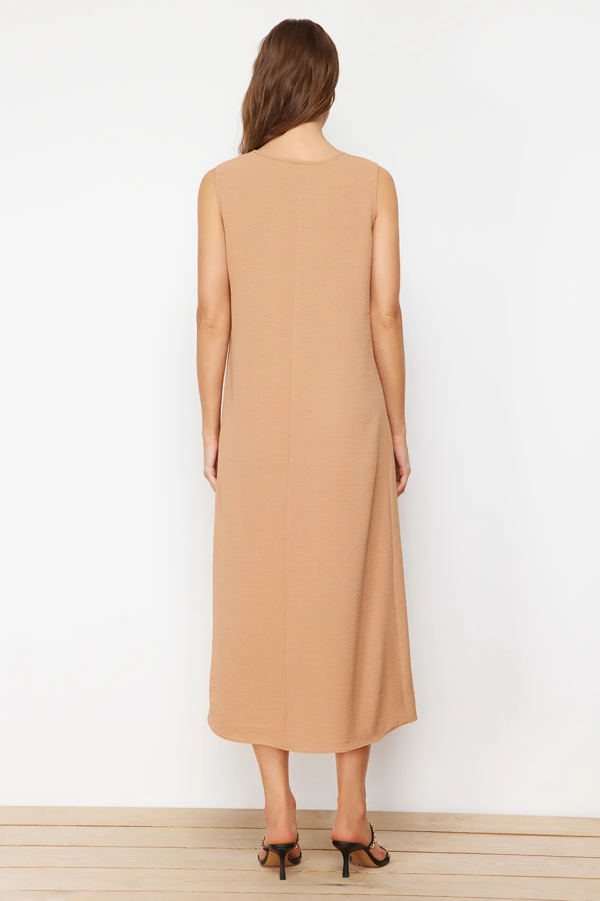 Trendyol Modest  Steinbraunes 2er-Pack Unterwäschekleid mit gewebtem Aerobin-Futter TCTSS23EB00146
