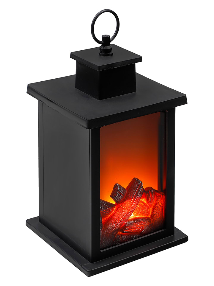 Nordheim LED-Laterne mit Kunstfeuerfunktion - (B)14 x (H)25 x (T)14 cm günstig kaufen onesize