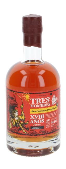 Tres Hombres Rum Ed. 67 Republica Dominicana Solera 0,5 l·43 % vol