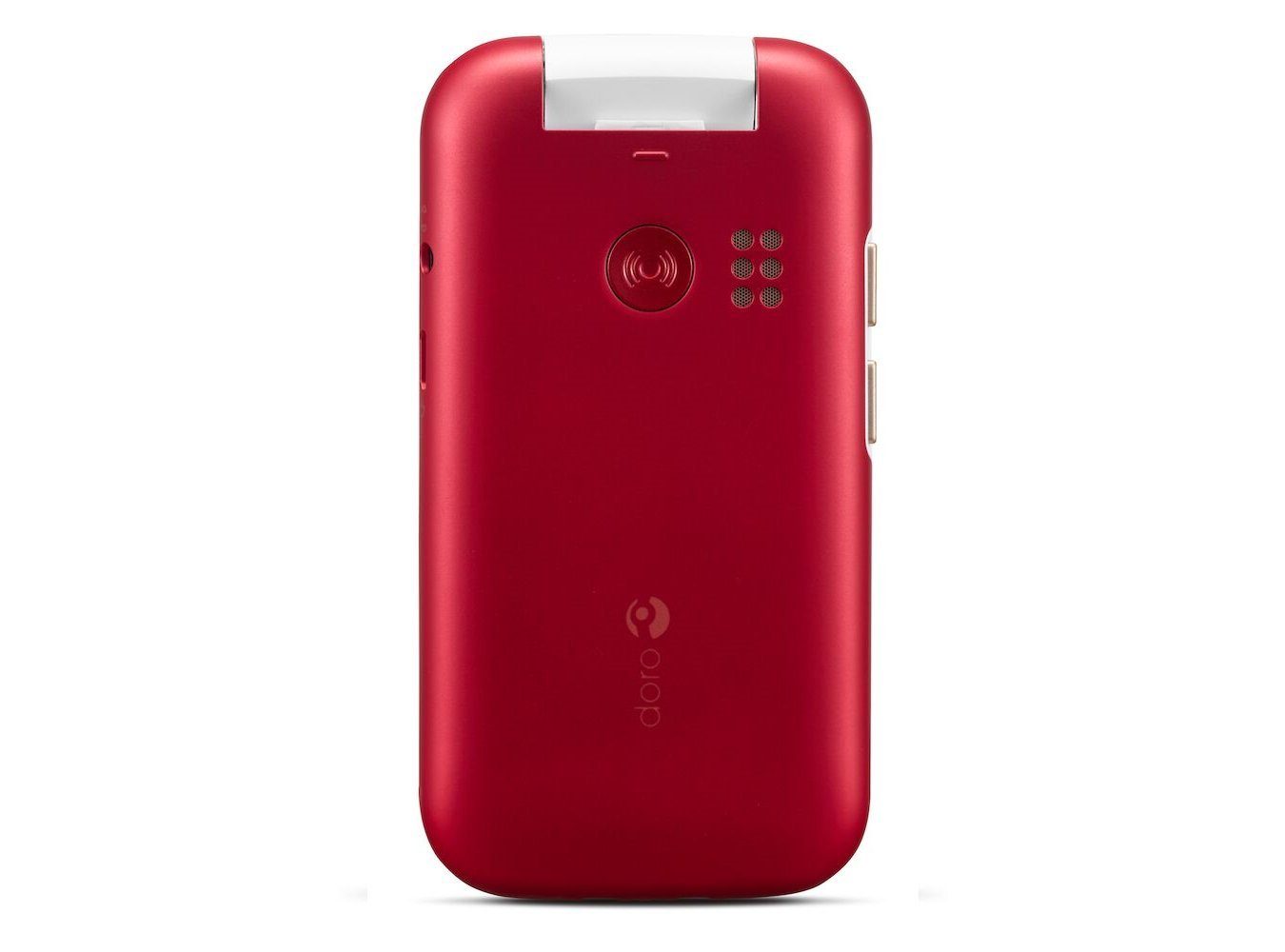 Doro 6880 rot Seniorenhandy (7,11 cm/2.8 Zoll, 128 GB Speicherplatz, 2 MP Kamera, Notruftaste auf der Rückseite, hörgerätekompatibel)