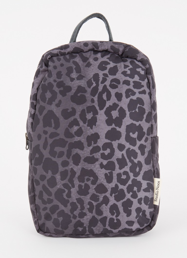 Rucsac Studio Noos Puffy mic cu imprimeu leopard