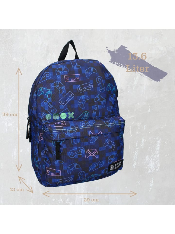 COFI 1453 Skooter Rucksack Blau Ergonomisch, geräumig & in Blau günstig kaufen 39 cm
