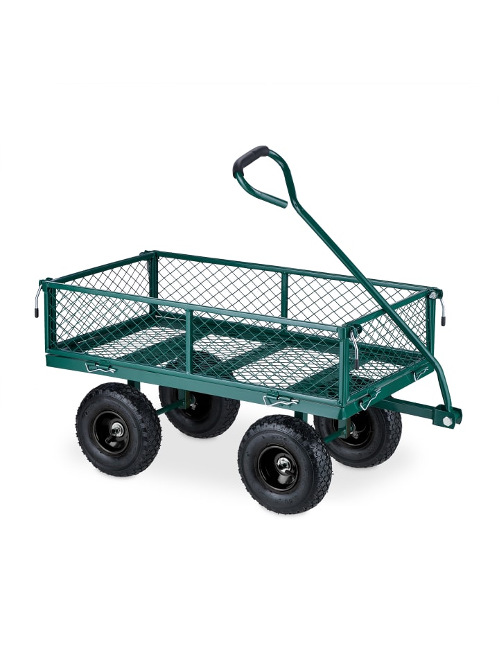 relaxdays Handwagen in Grün günstig kaufen onesize