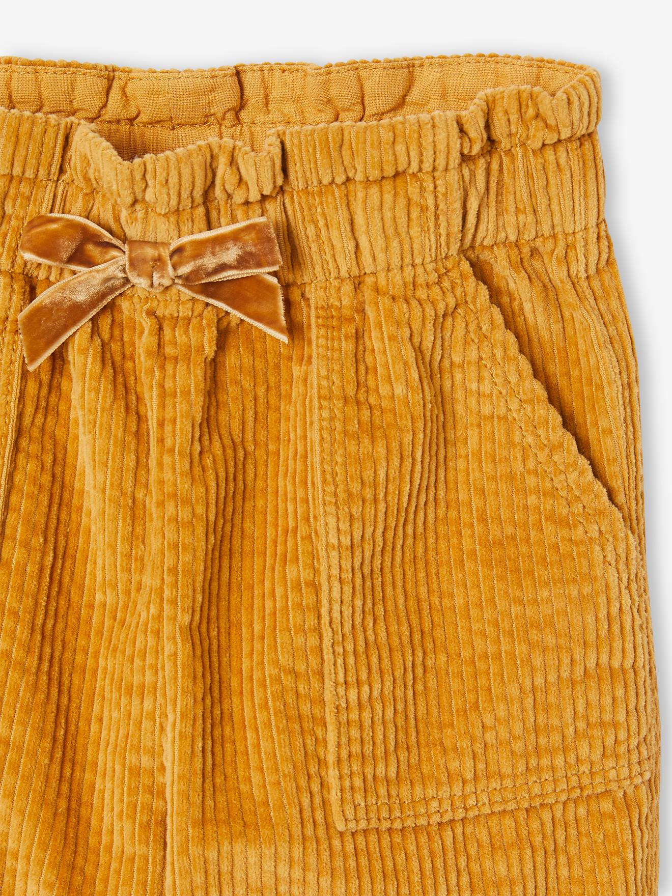 Vertbaudet Mädchen Paperbag-Hose - rosenholz