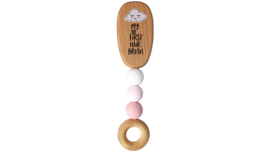 PARSA Beauty Baby Pflegebürste mit Kugeln Rosa