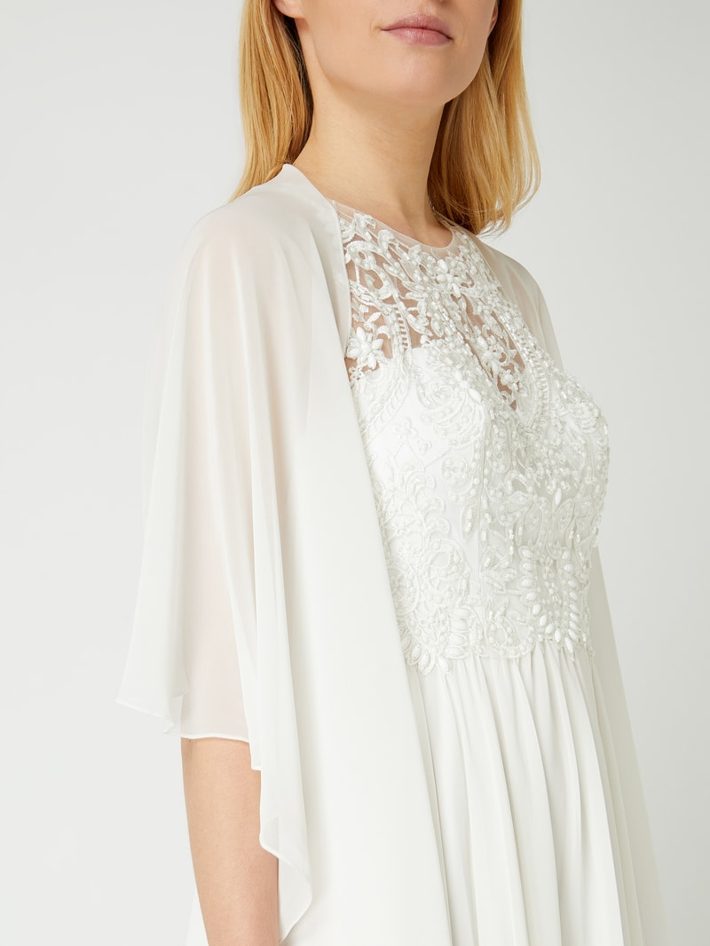 Stola aus Chiffon in offwhite