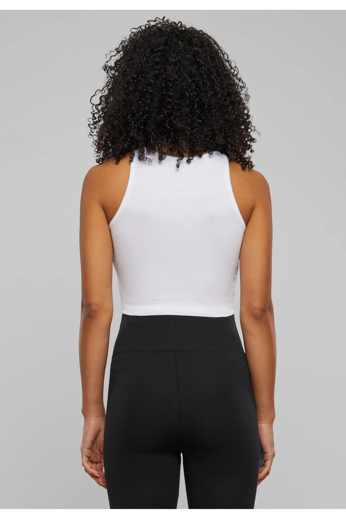 Urban Classics  Damen Ladies Organic Cotton Cropped Rib Top