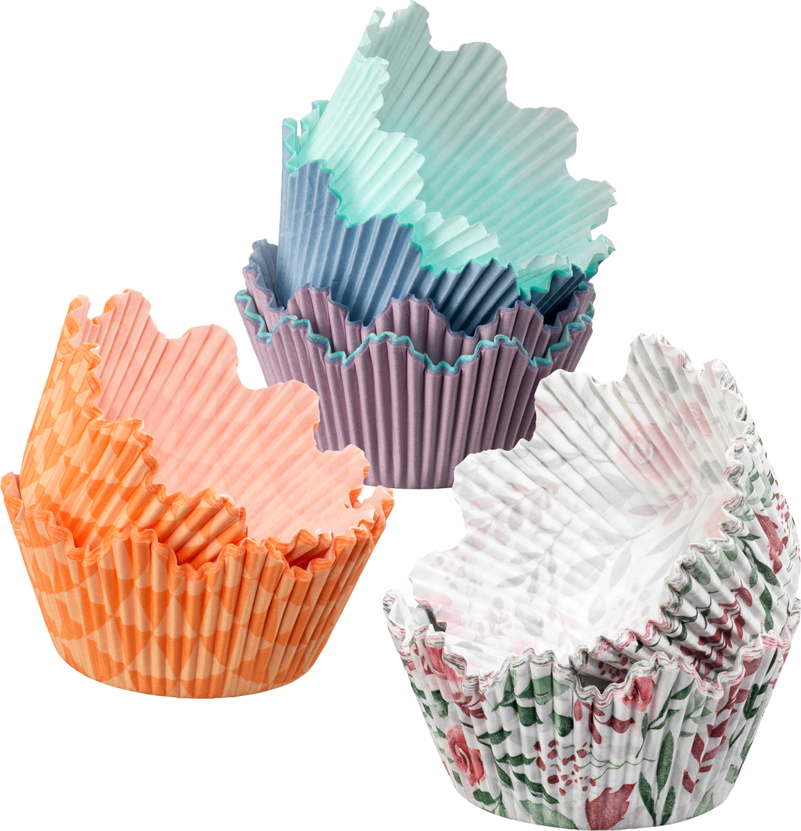Muffinförmchen Kronen, 40 St