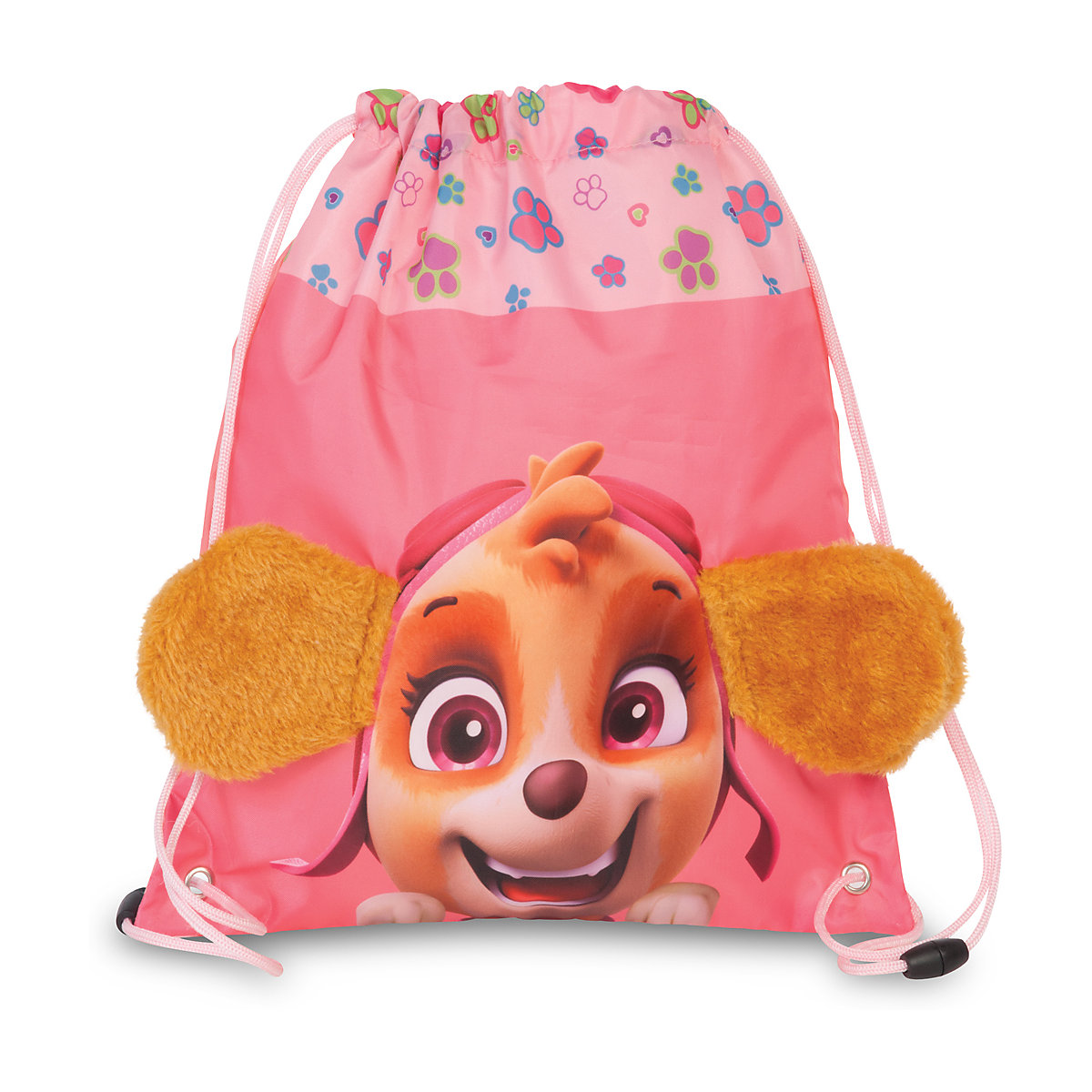 Sportbeutel PAW Patrol Skye pink mit Plüschohren