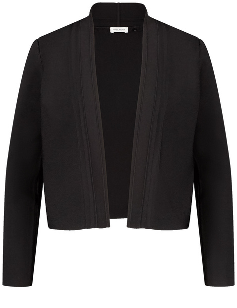Offener Cardigan aus feinem Rippstrick