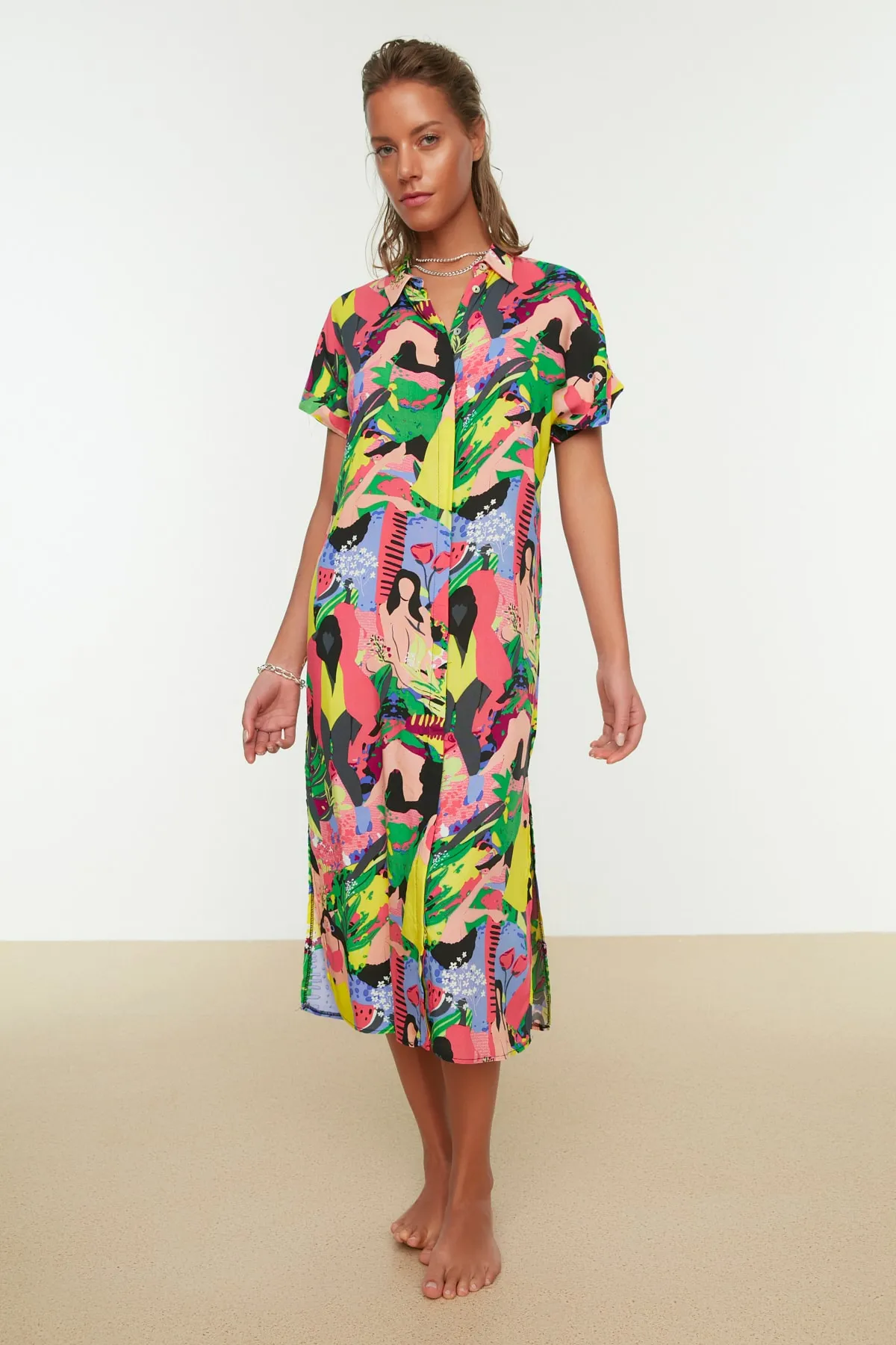 Trendyol Collection  Hemd - Mehrfarbig - Relaxed Fit