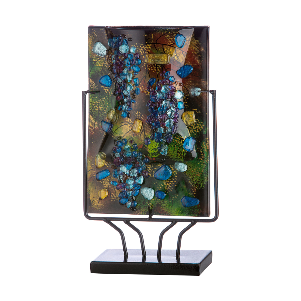Vase auf Ständer Pierre bunt