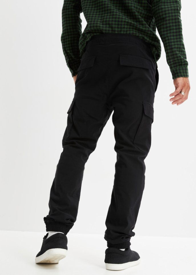 Regular Fit Schlupf-Thermohose mit Cargotaschen, Straight