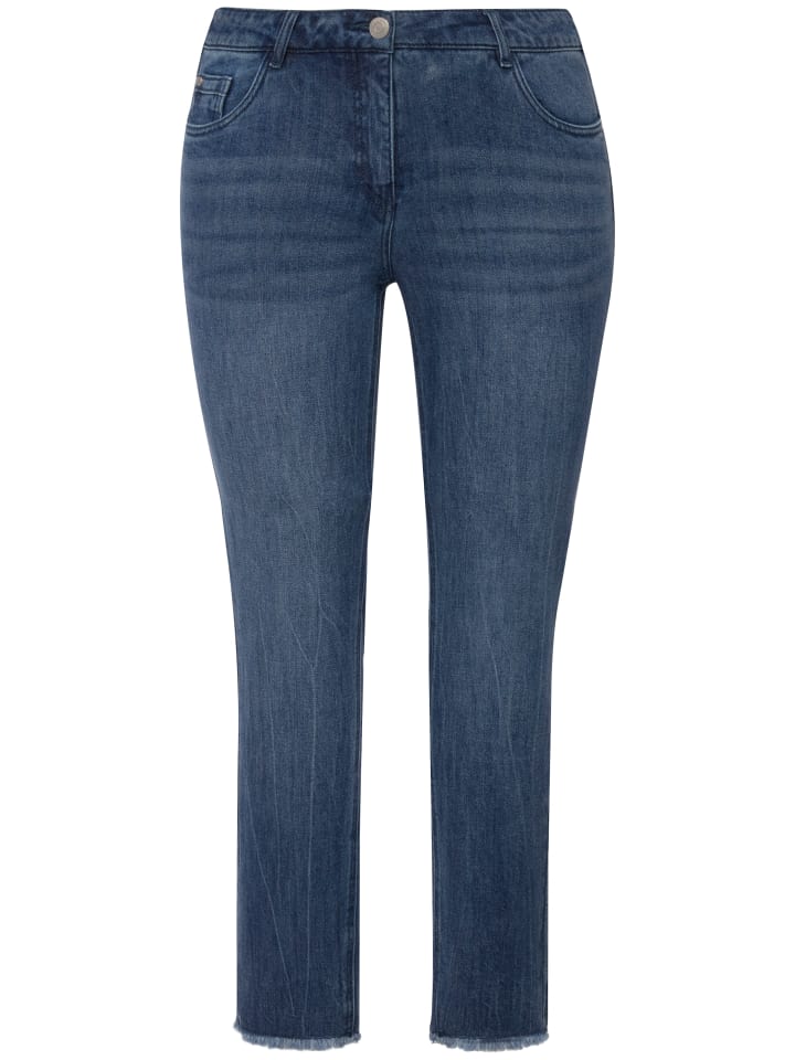 Ulla Popken Jeans in blue denim günstig kaufen