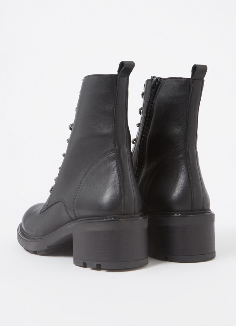Stivali stringati in pelle Plexie di Dune London