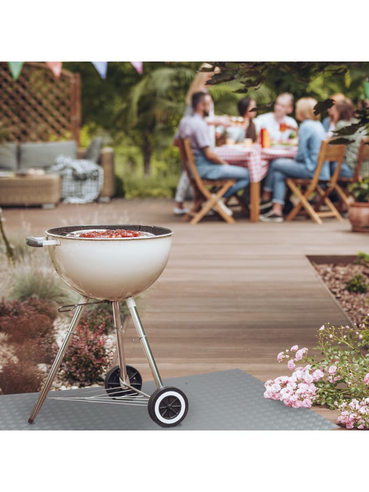 relaxdays Bodenschutzmatte in Silber - (B)150 x (T)100 günstig kaufen onesize
