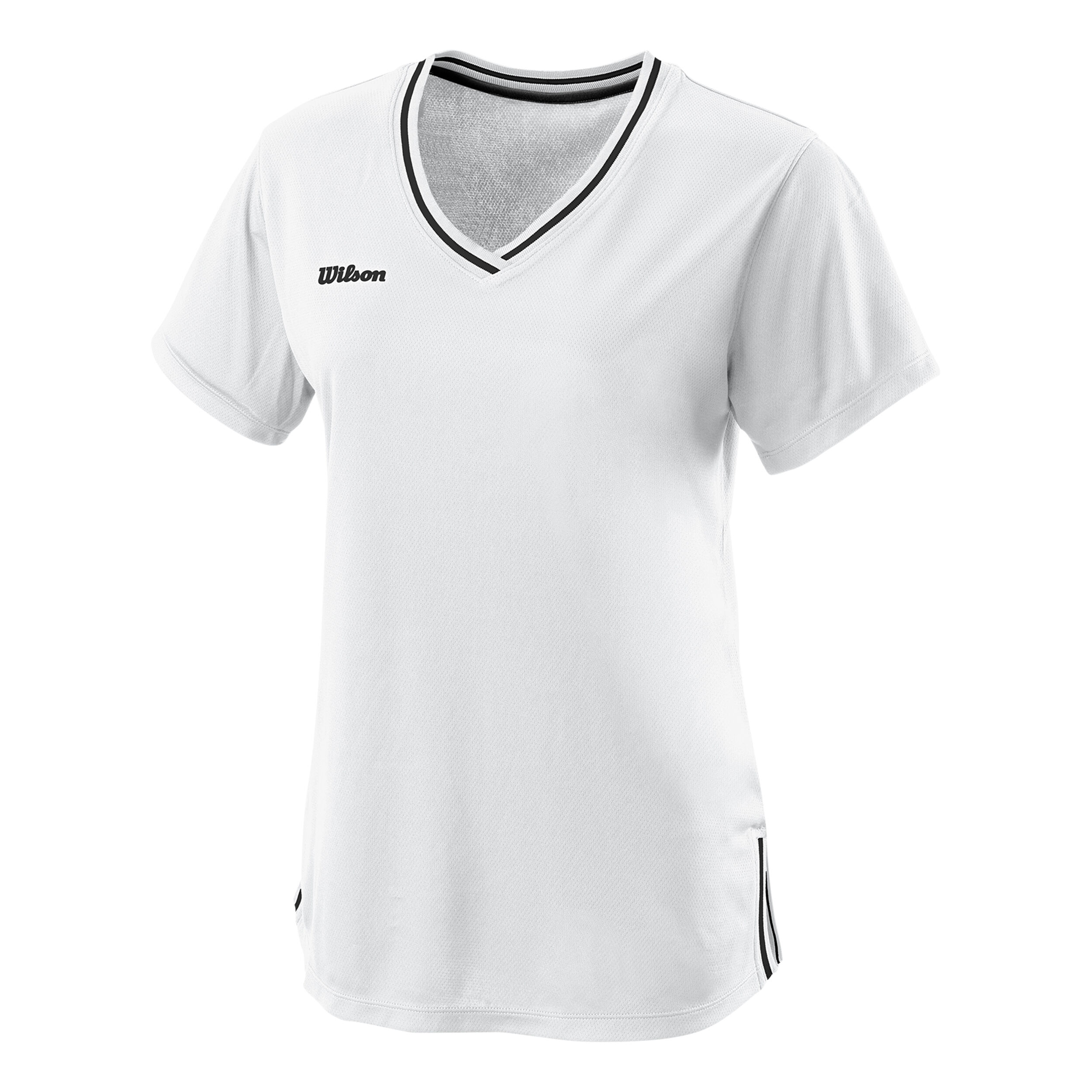 Team II V-Neck T-Shirt Damen - Weiß