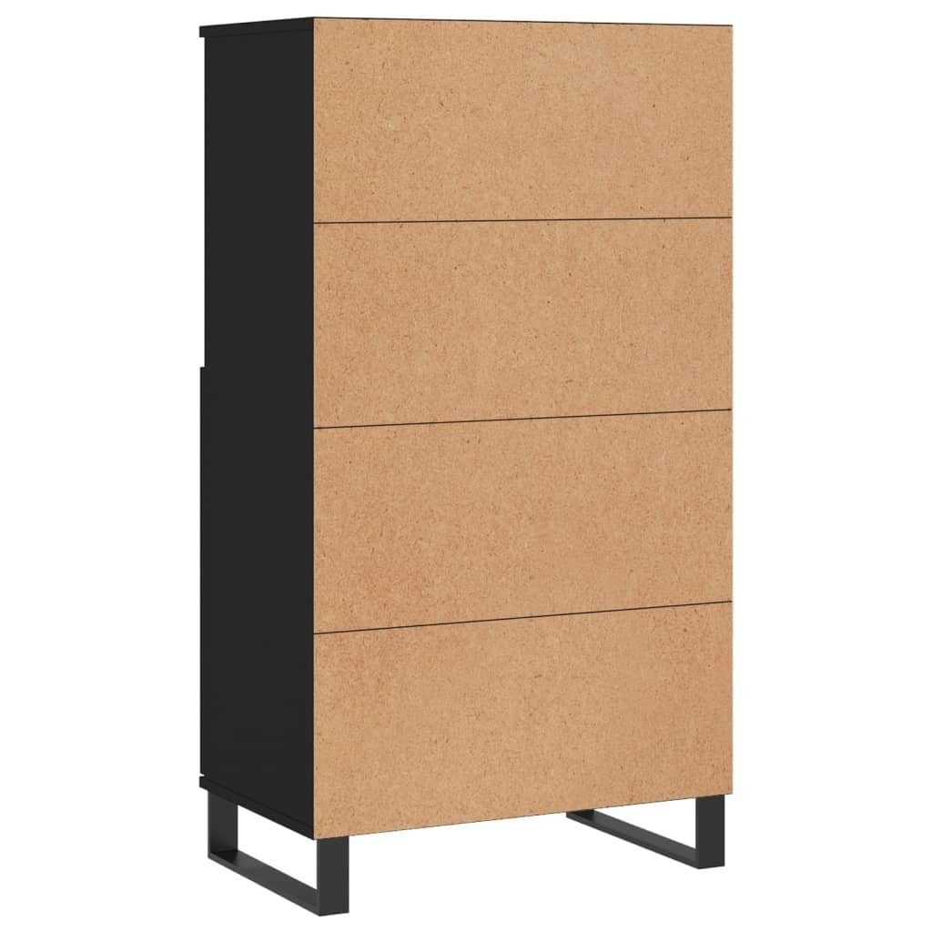 vidaXL Sideboard Highboard Schwarz 60x36x110 cm Holzwerkstoff (1 St)