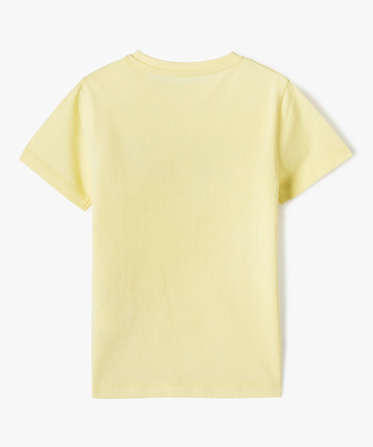 Tee-shirt Garçon à manches courtes avec motif sur le buste jaune | GEMO