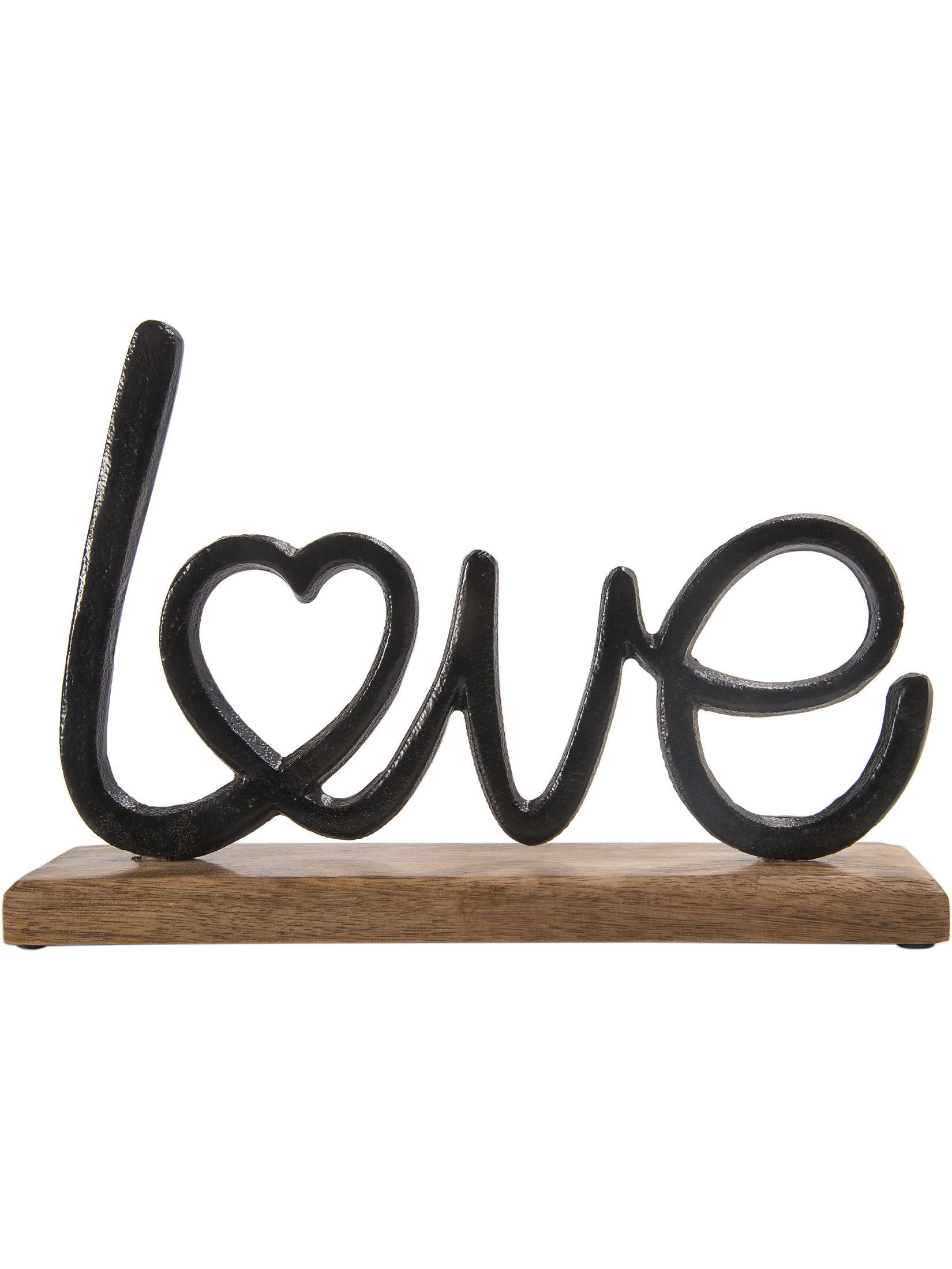 Love Aufsteller, Alu/Holz